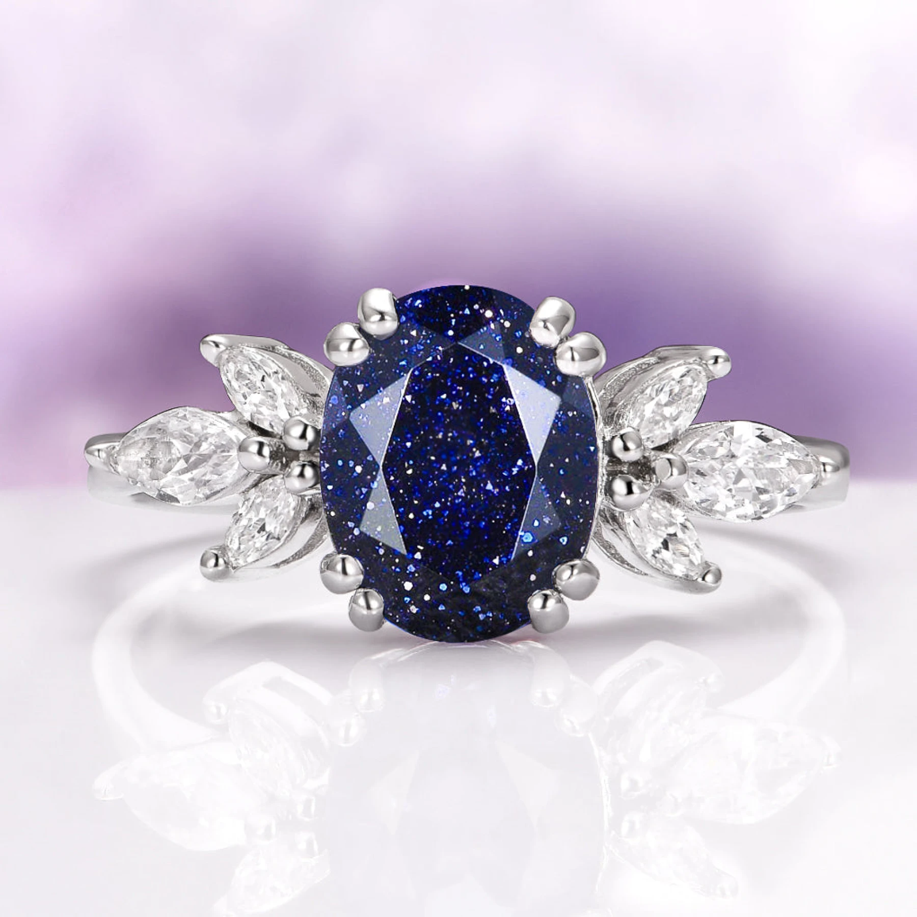Eva Starry Night® Ring in Sterling Silver