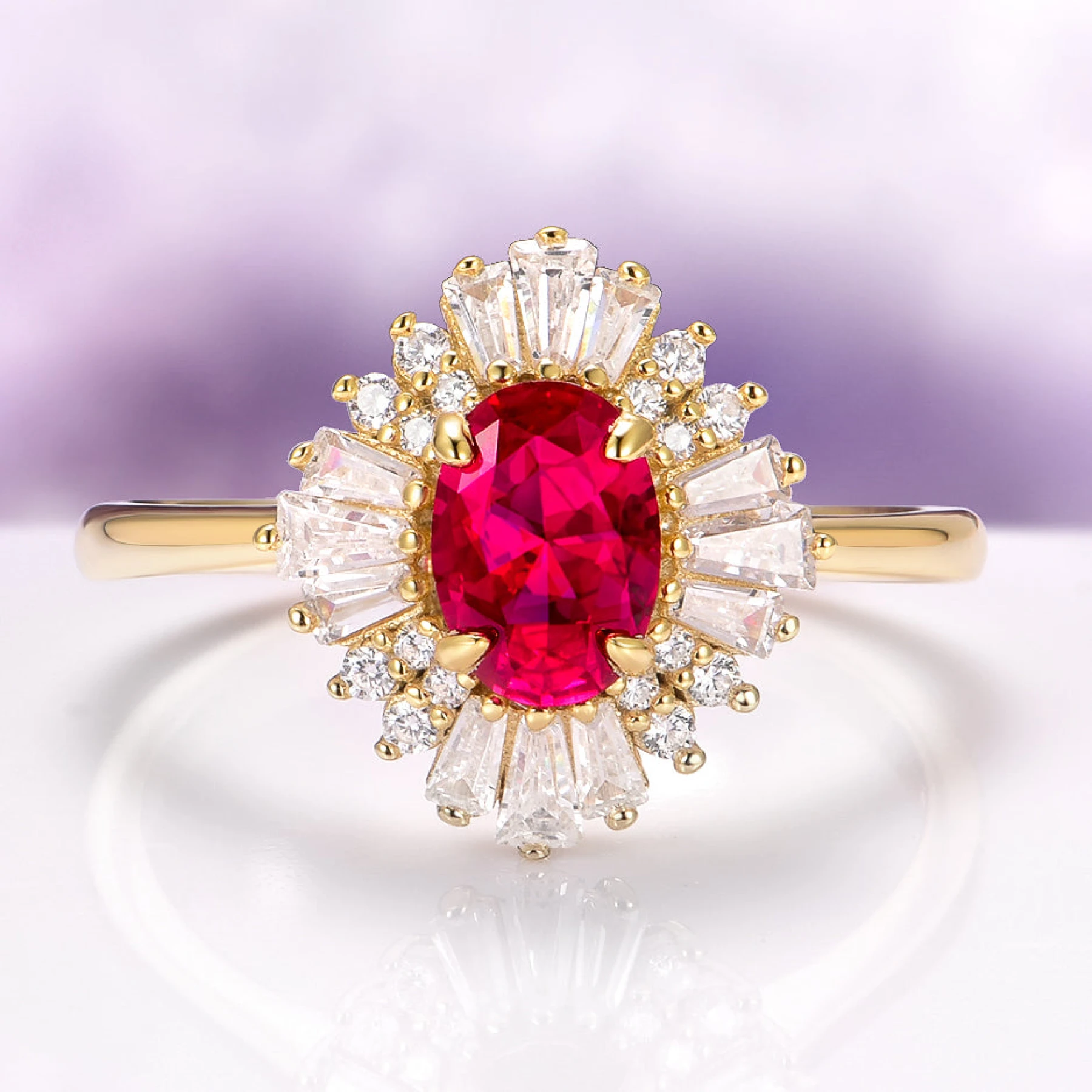 Victoria Vintage Ring in Vermeil