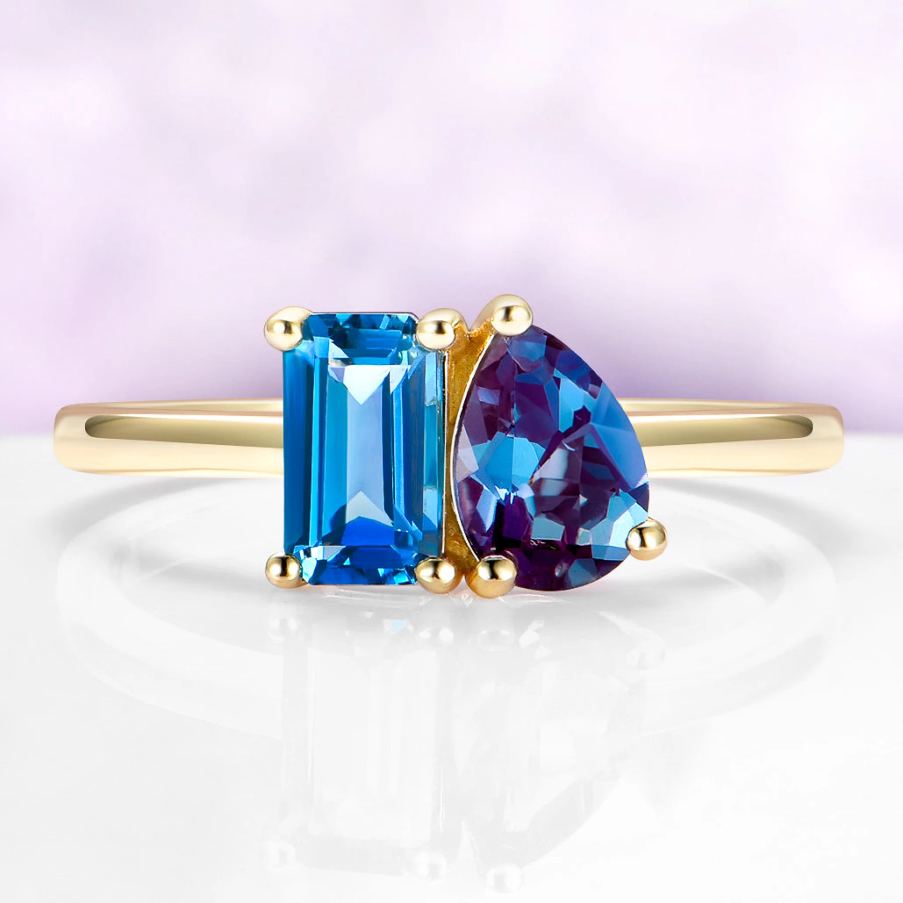 Toi Et Moi & Ring in Vermeil