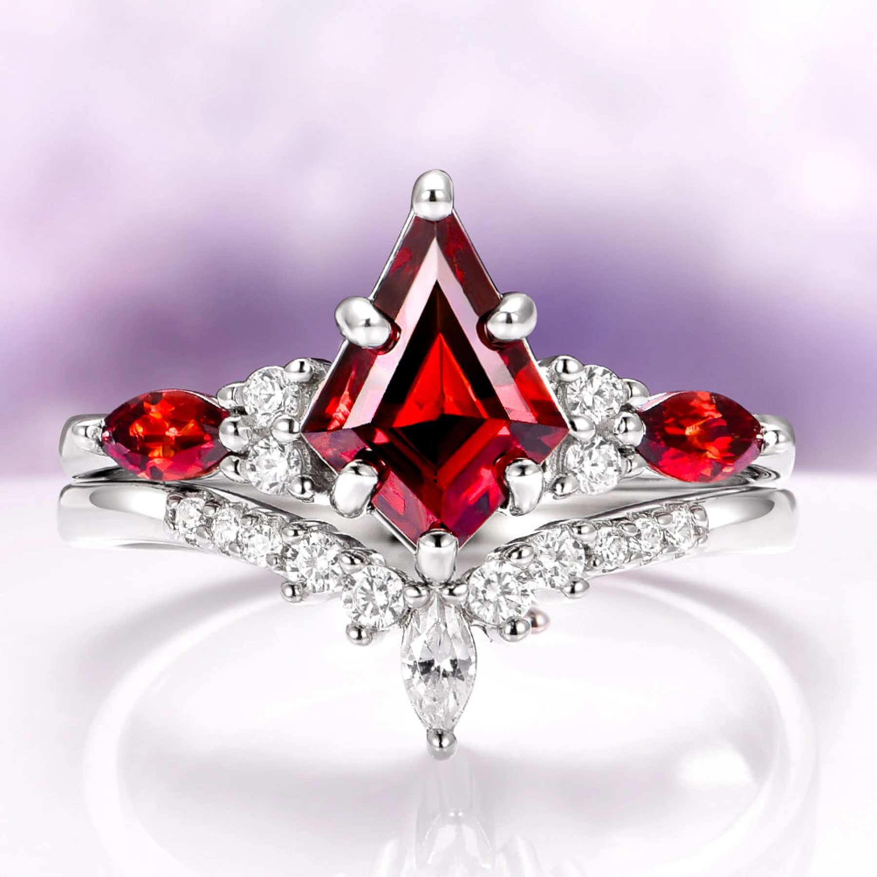 Skye Kite® Natural Ring Set in Sterling Silver