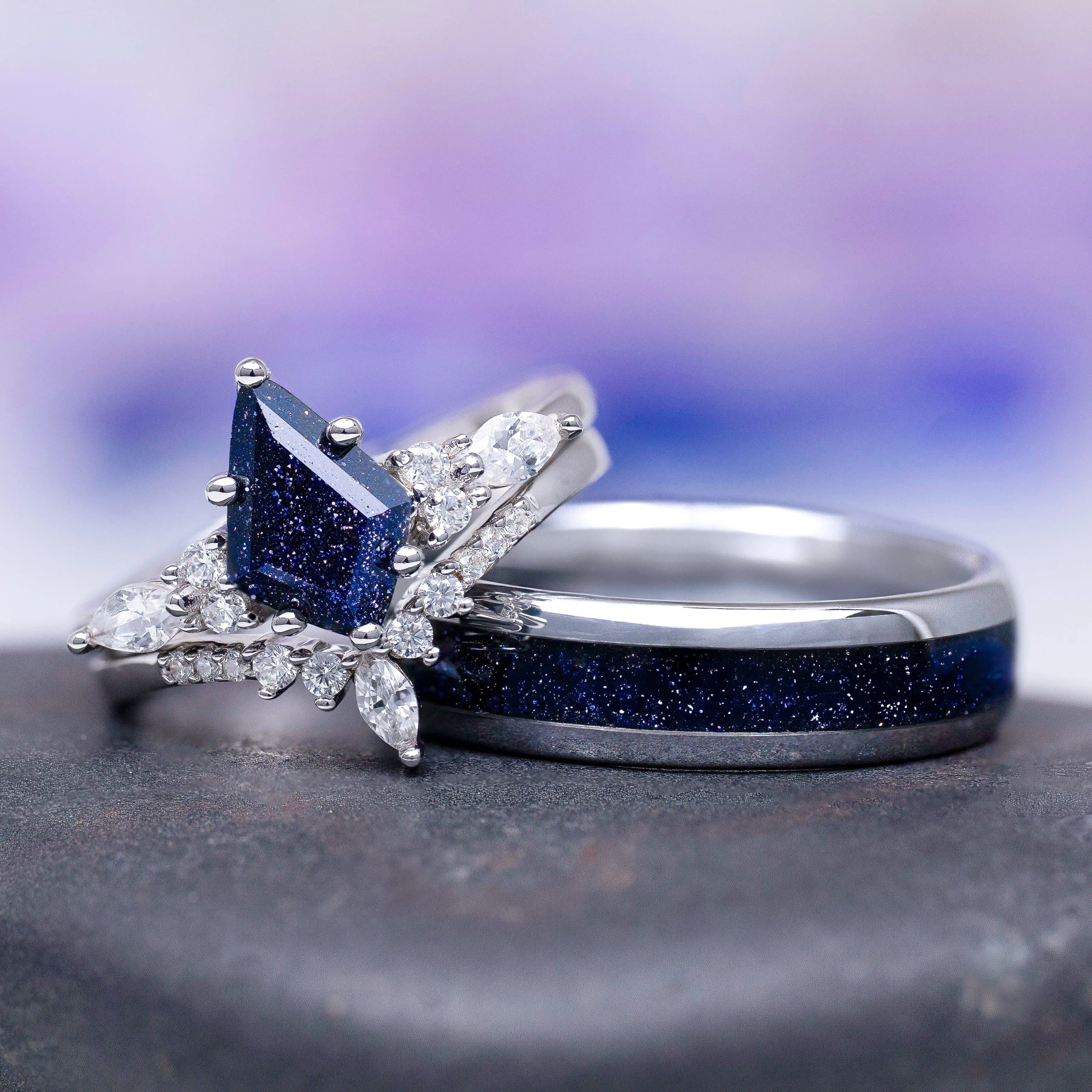 Skye Kite® Starry Night® Couples Ring Set