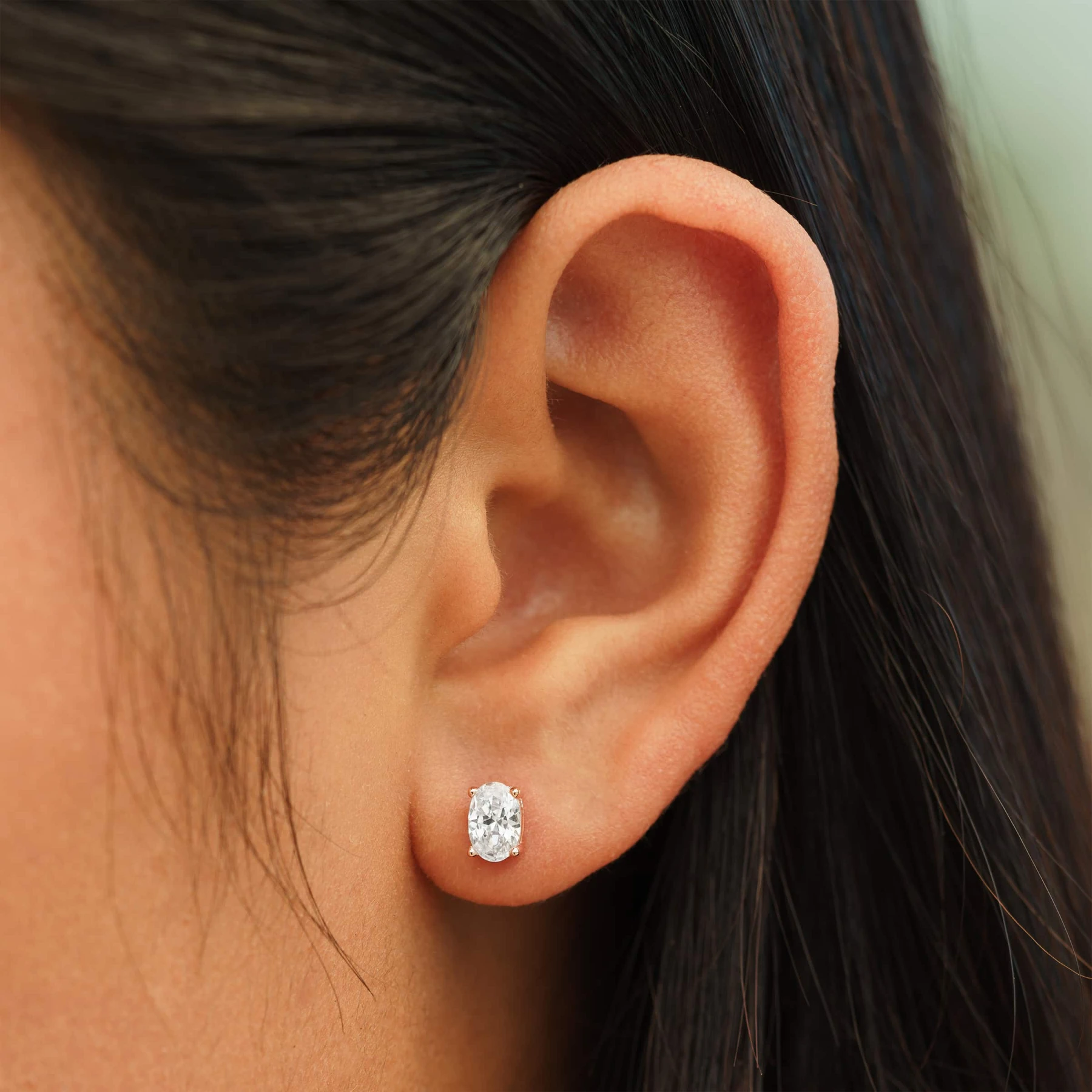 Mini Oval Studs - view 6
