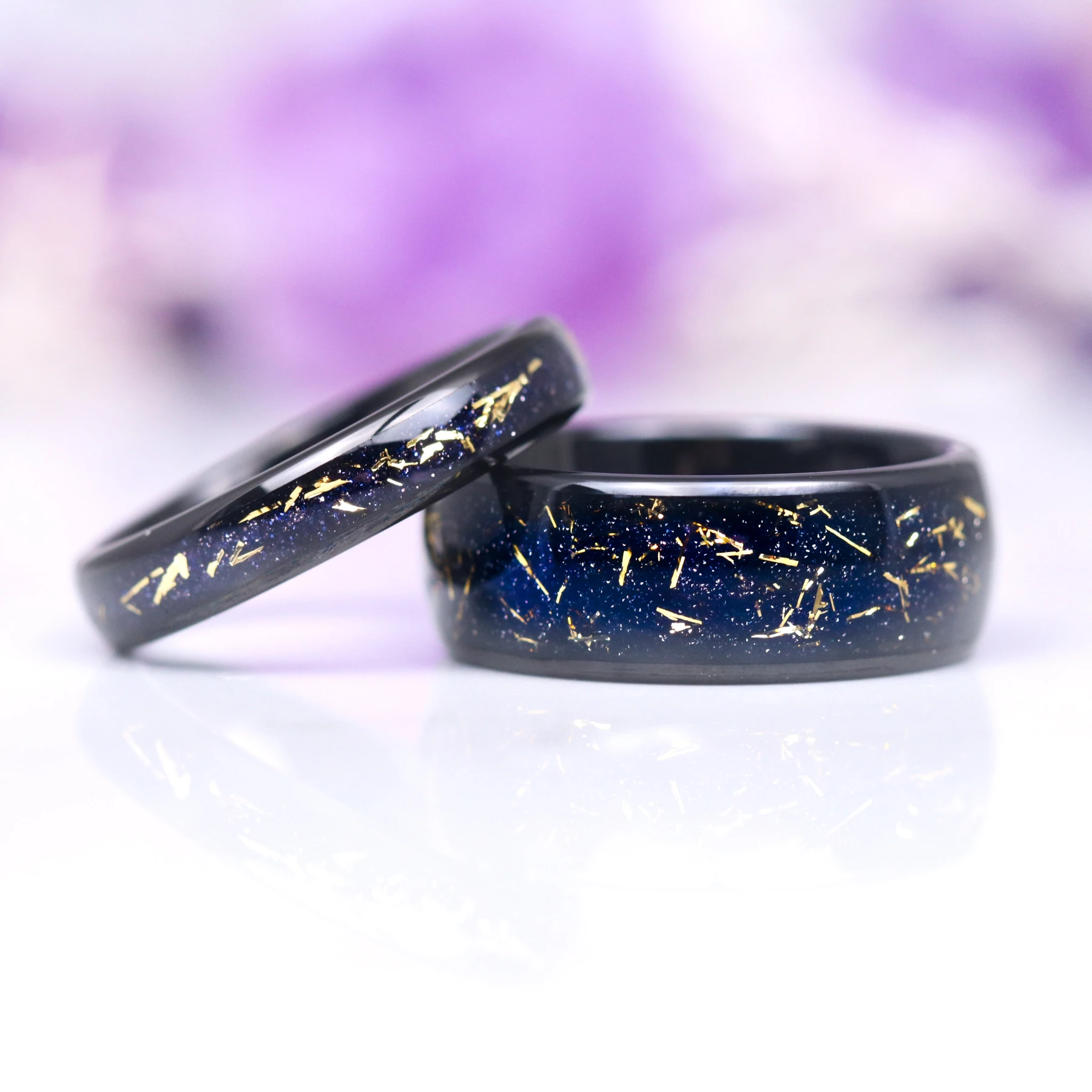 Stardust Couples Ring Set