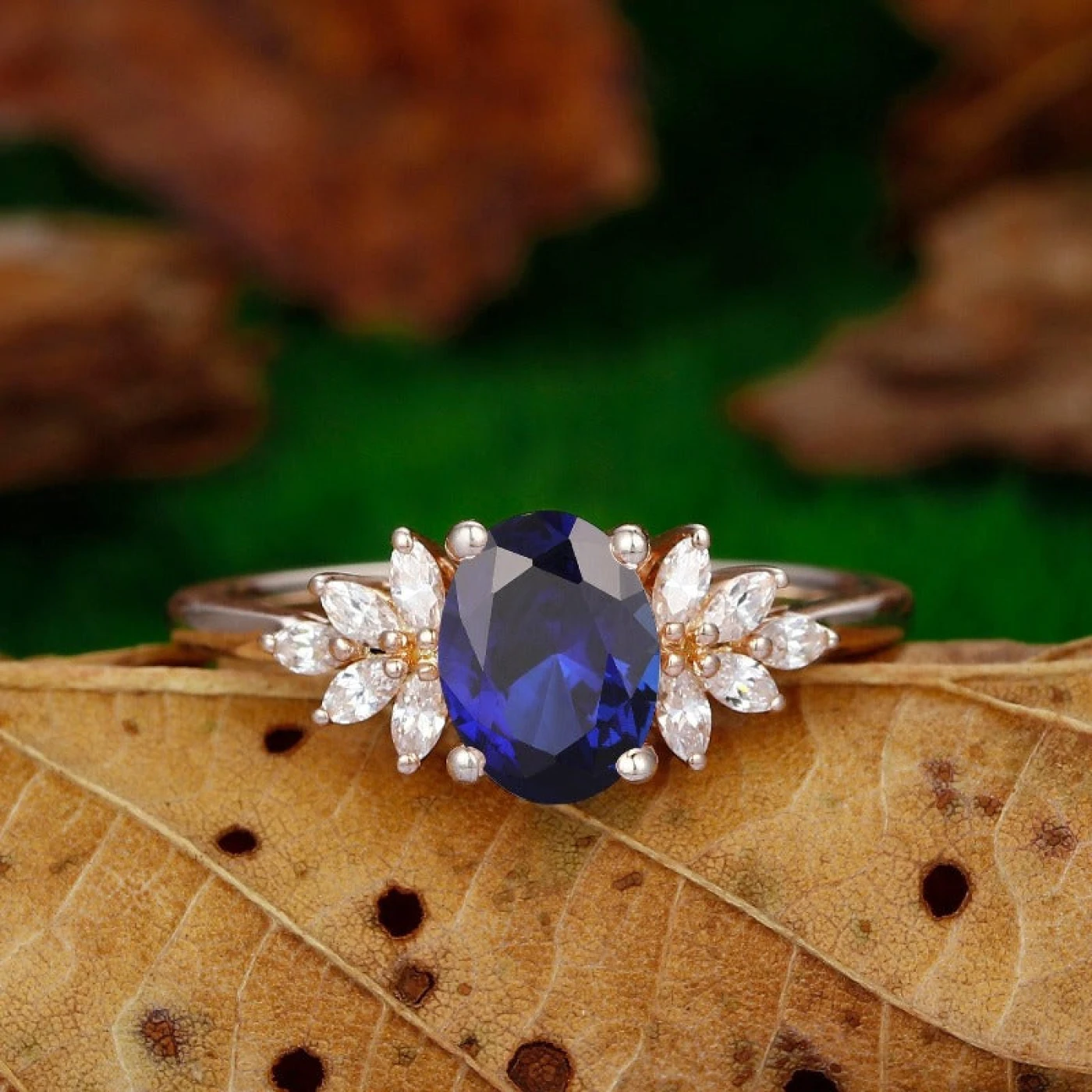Oval 6x8mm ring vintage engagemeng ring moissanite natural ring