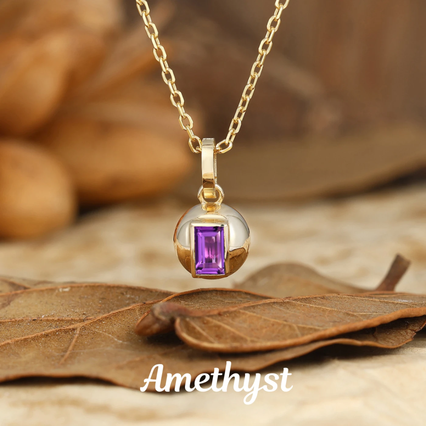 Art deco Moss Agate Inlay Orb Pendant Necklace Anniversary Gift For Women - view 2