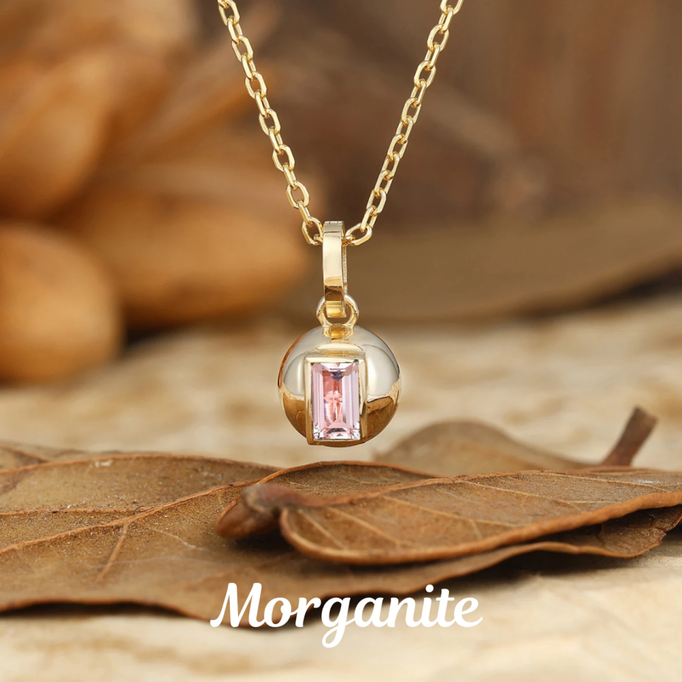 Art deco Moss Agate Inlay Orb Pendant Necklace Anniversary Gift For Women - view 8