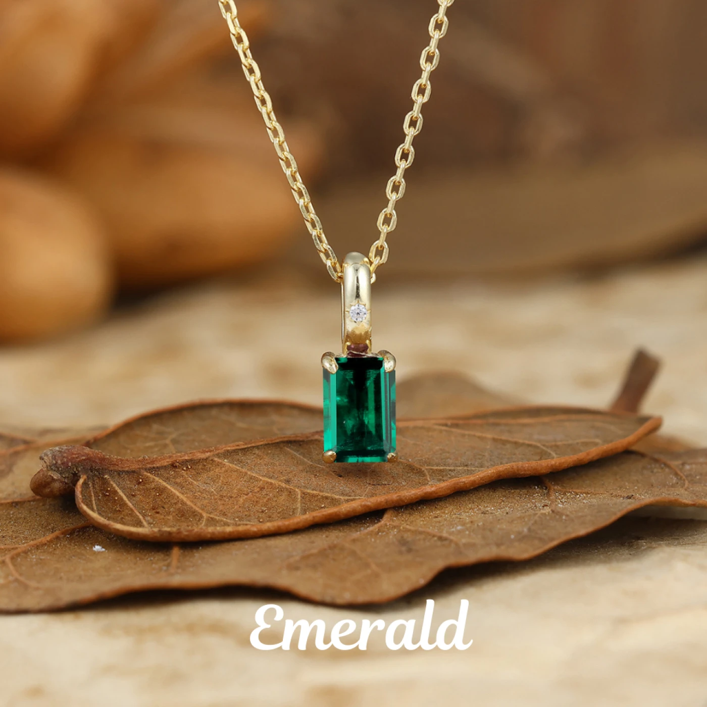 Dainty Necklace Prong Setting Pendant Necklace For Women