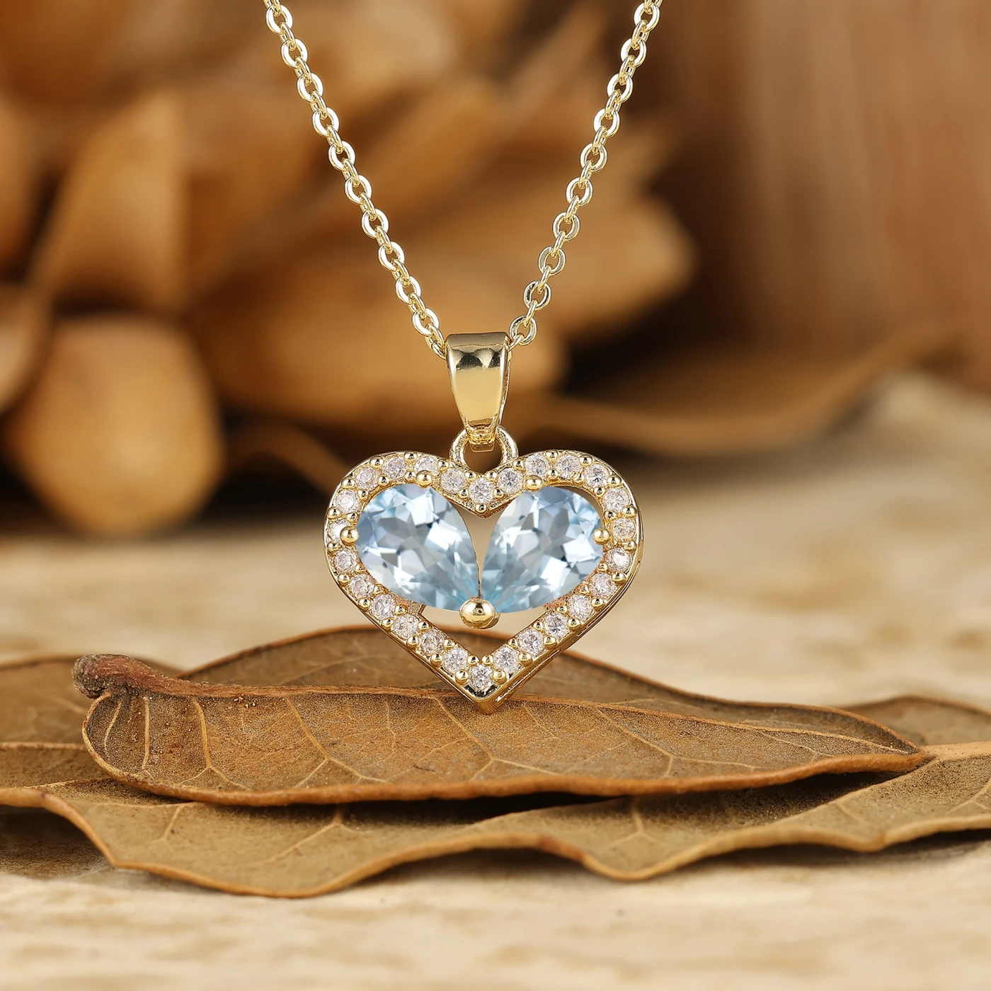 Dainty Delicate Heart Style Pendant Accents Pendant Necklace For Women