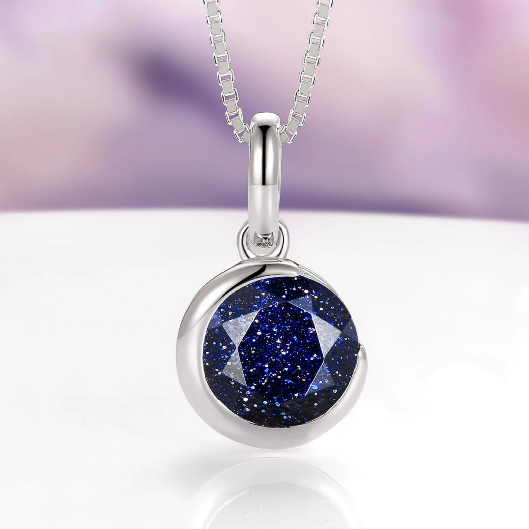 Starry Night® Crescent Moon Necklace in Sterling Silver
