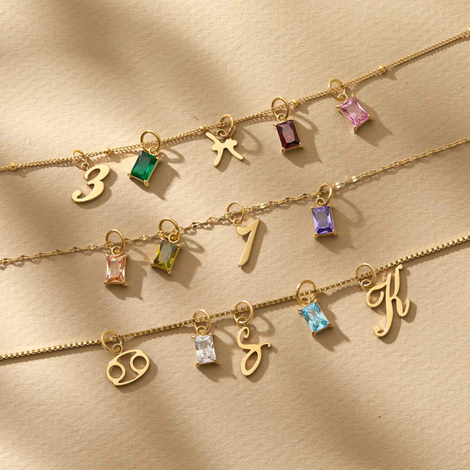 The Birthstone Charm - Gold - view 3