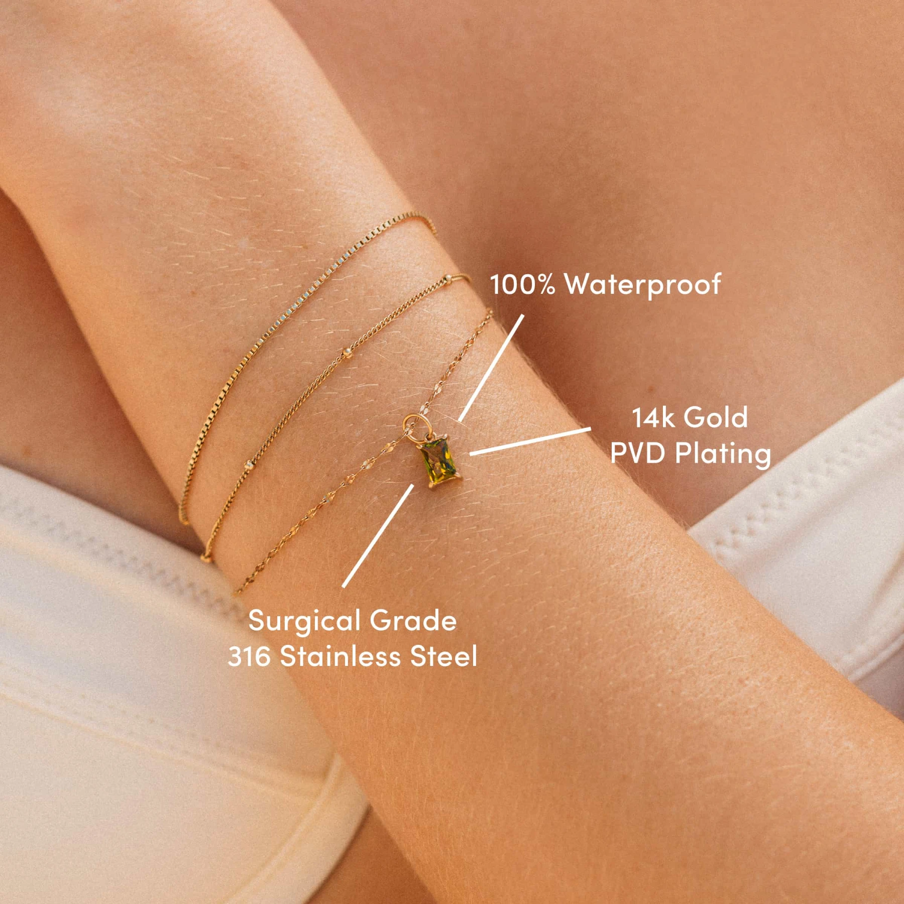 The Birthstone Charm - Gold - view 2