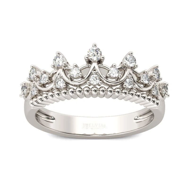 Cute Crown Sterling Silver Ring – view 1