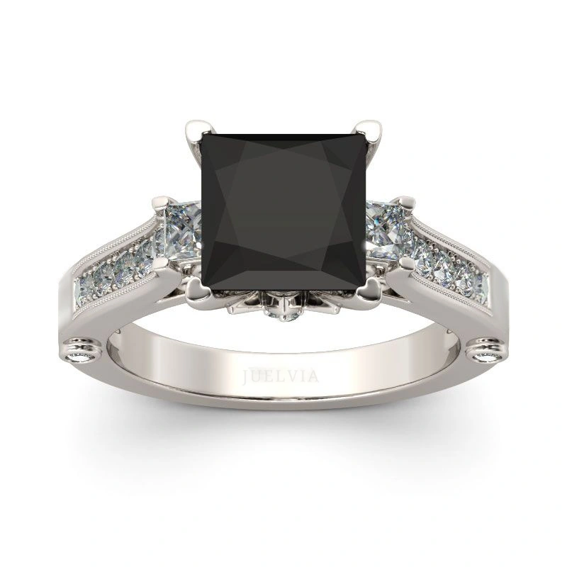 Princess Cut Sterling Silver Ring