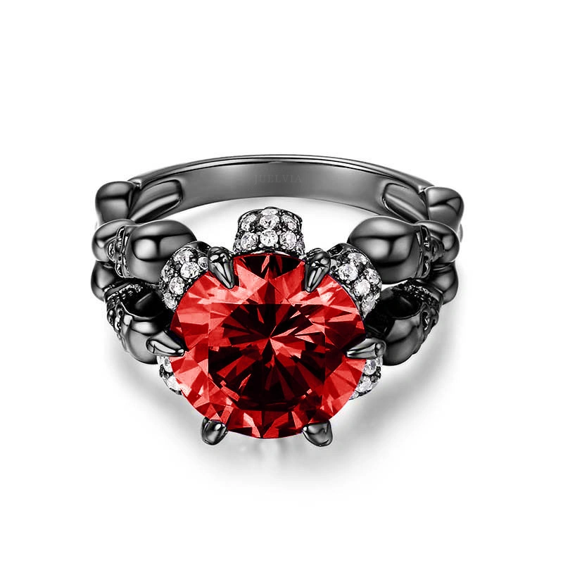 Cool Black Round Cut Sterling Silver – view 2