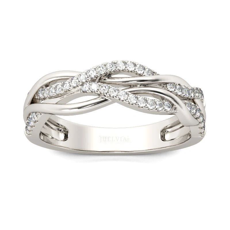 Intertwined Sterling Silver Women's Band