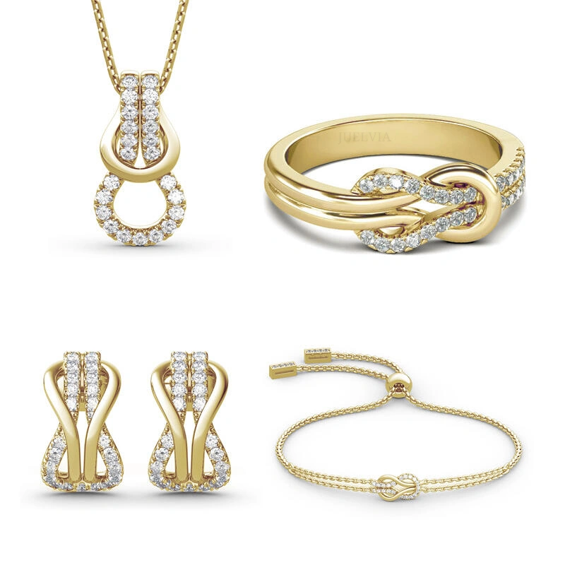 Infinity Love Sterling Silver Jewelry Set