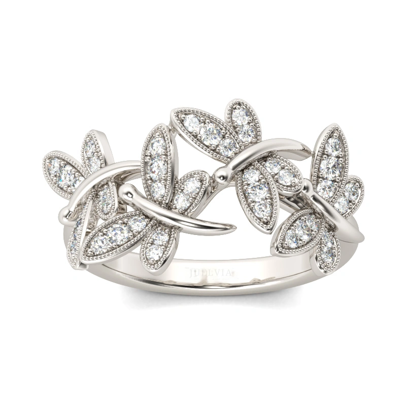 Dragonfly Sterling Silver Band