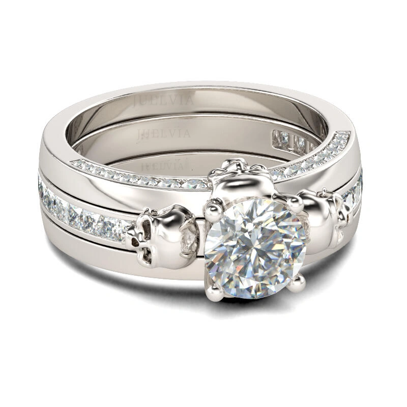 Interchangeable Round Cut Sterling Silver – view 2
