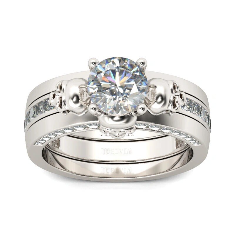 Interchangeable Round Cut Sterling Silver – view 3