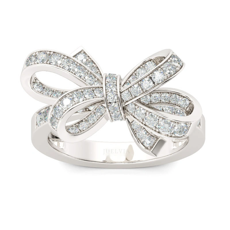 Bowknot Sterling Silver Cocktail Ring