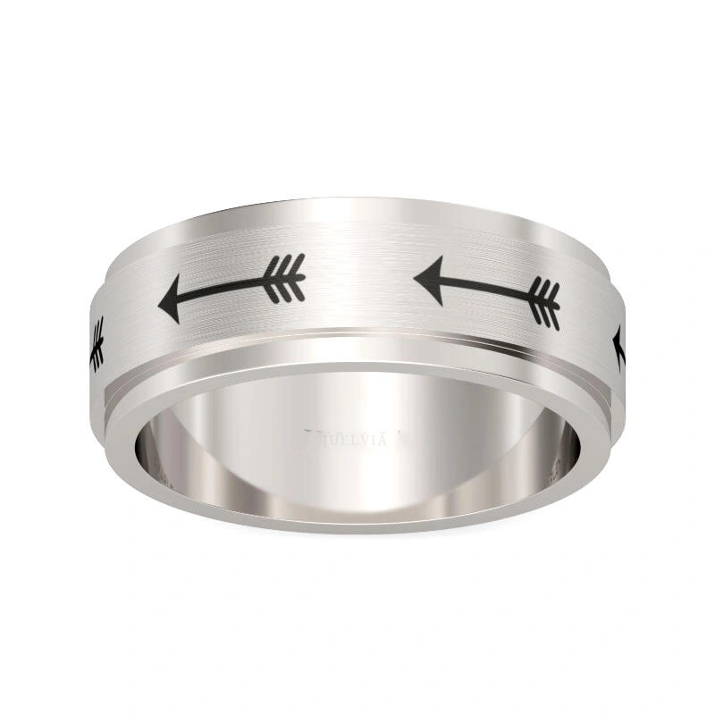 Rotatable Arrow Stainless Steel Men's Band – view 1