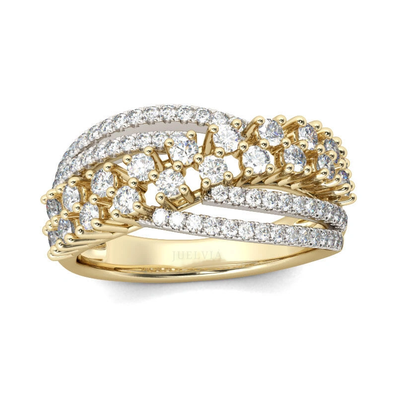 Crossover Sterling Silver Women's Band