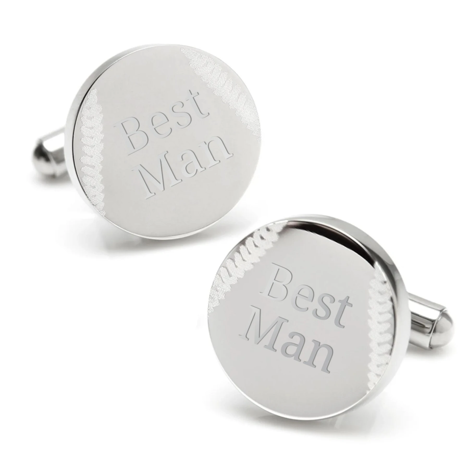 Engravable Baseball Cufflinks