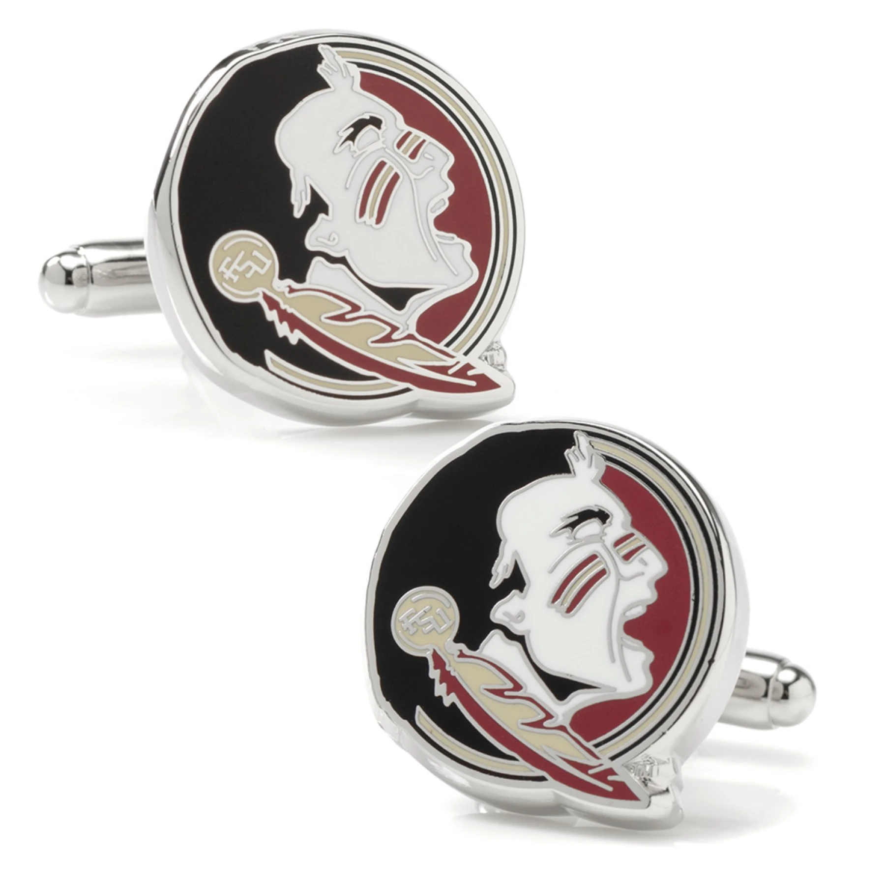 NCAA- Florida State Seminole Head Cufflinks - view 1