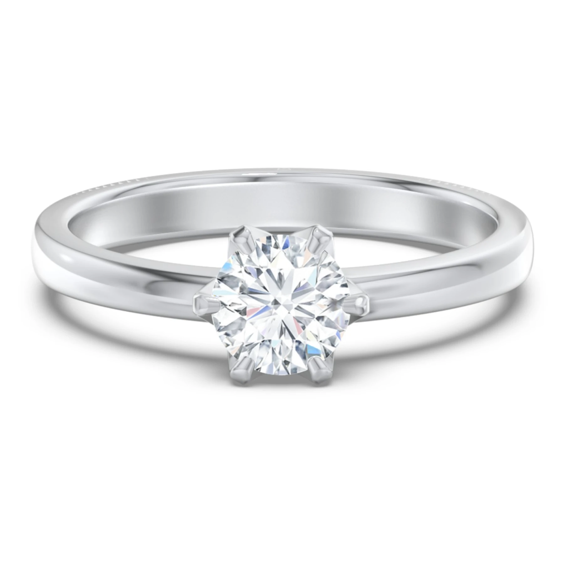 Classic 6-Prong Solitaire Diamond Engagement Ring - view 1