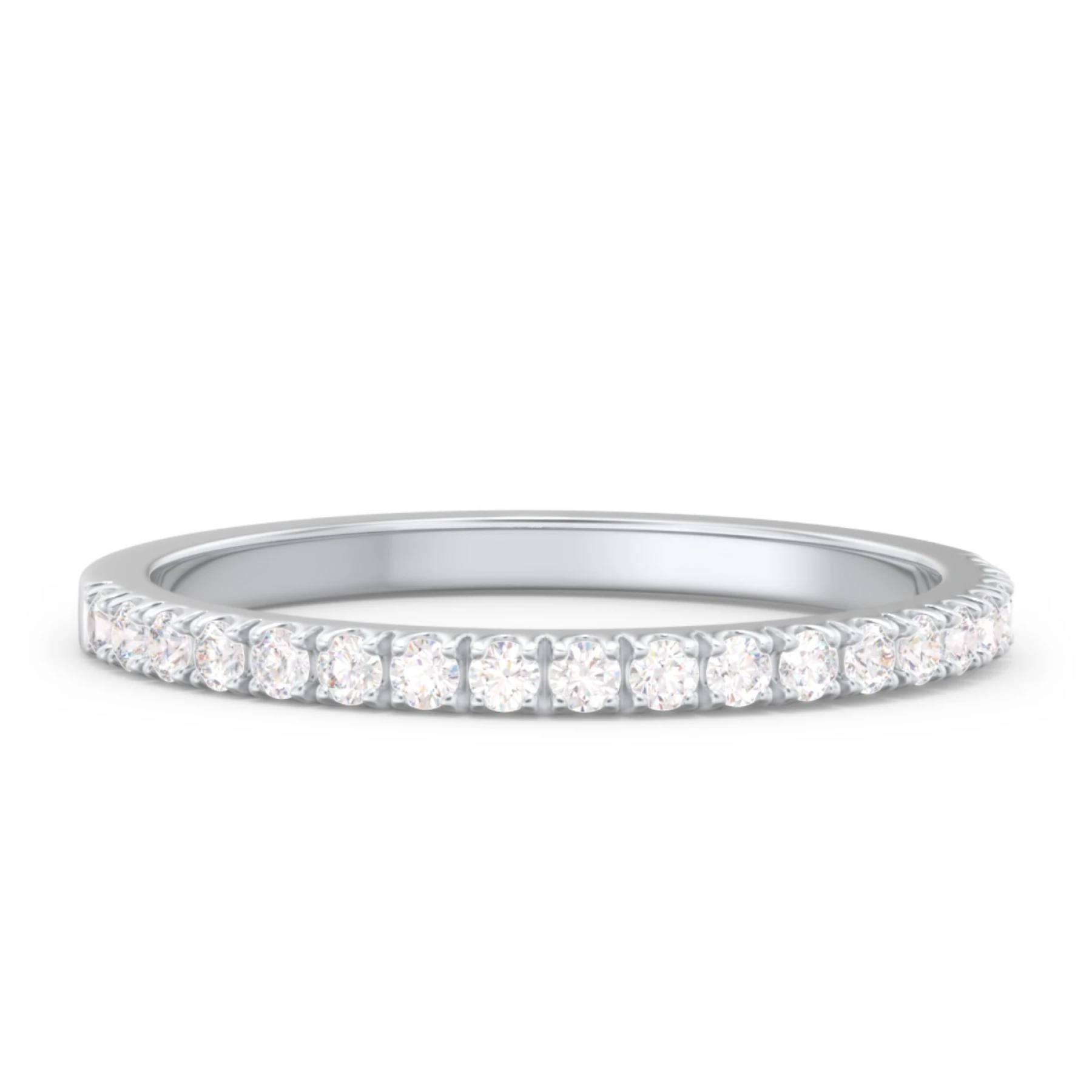 Micro Pavé Half Eternity Wedding Band - 1/4 ct. tw. - view 1