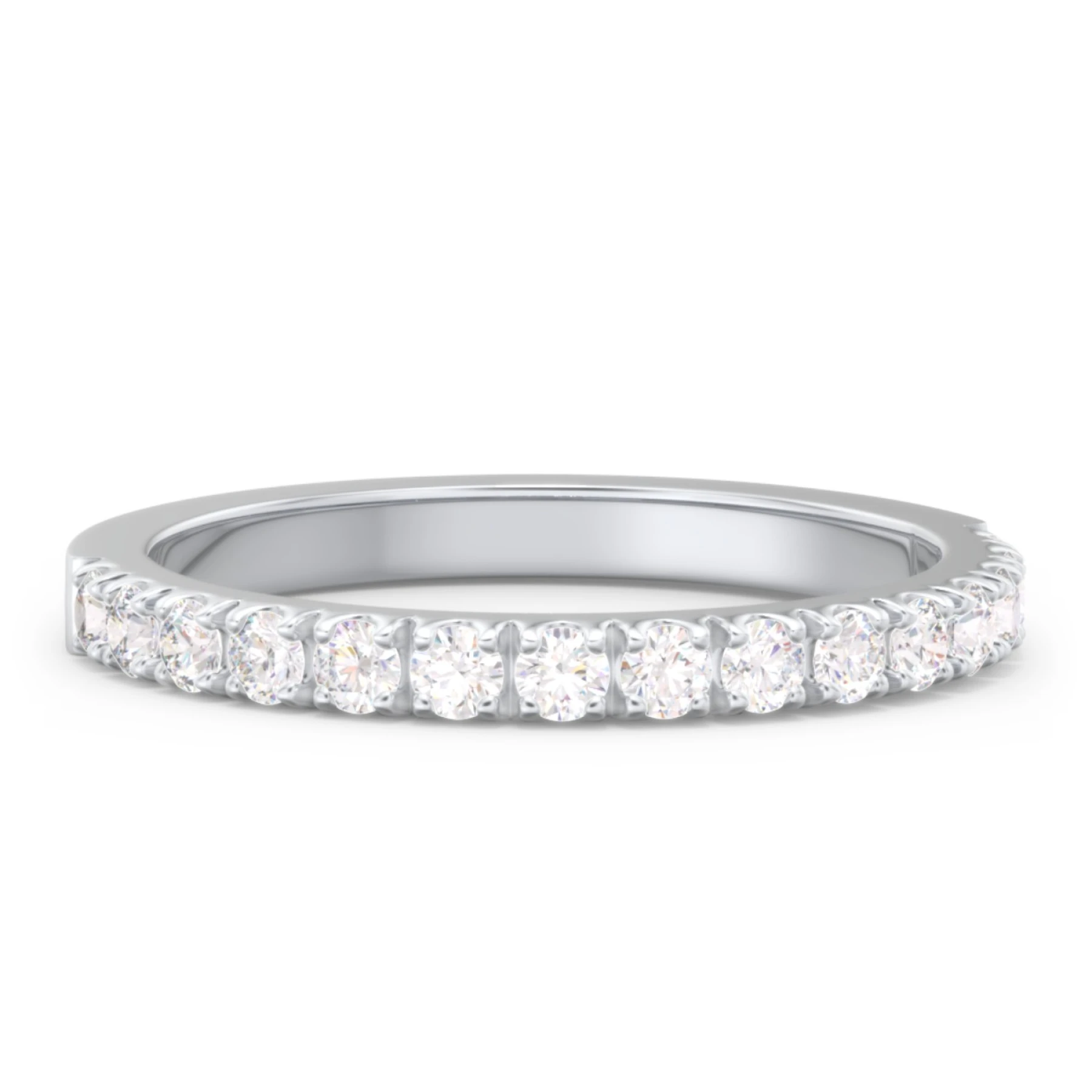 Micro Pavé Half Eternity Wedding Band - 1/2 ct. tw. - view 1