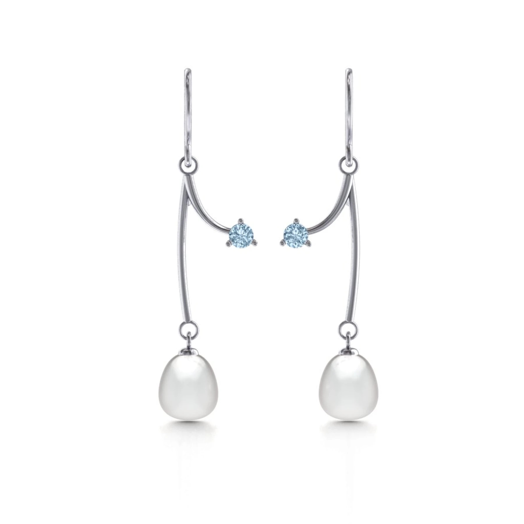 Freshwater Pearl Vine Earrings