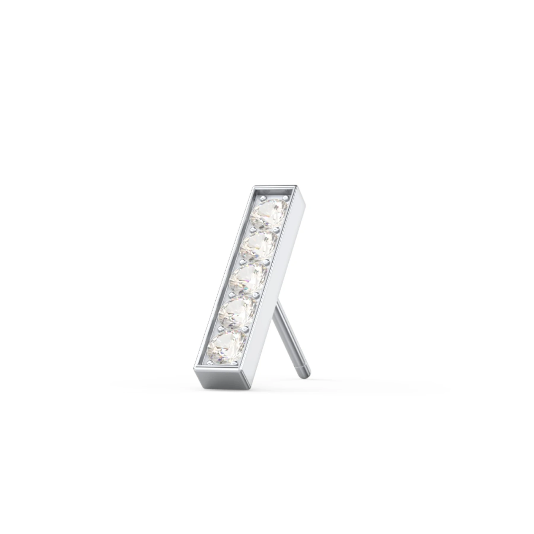 Petite Bar Single Stud with Accents