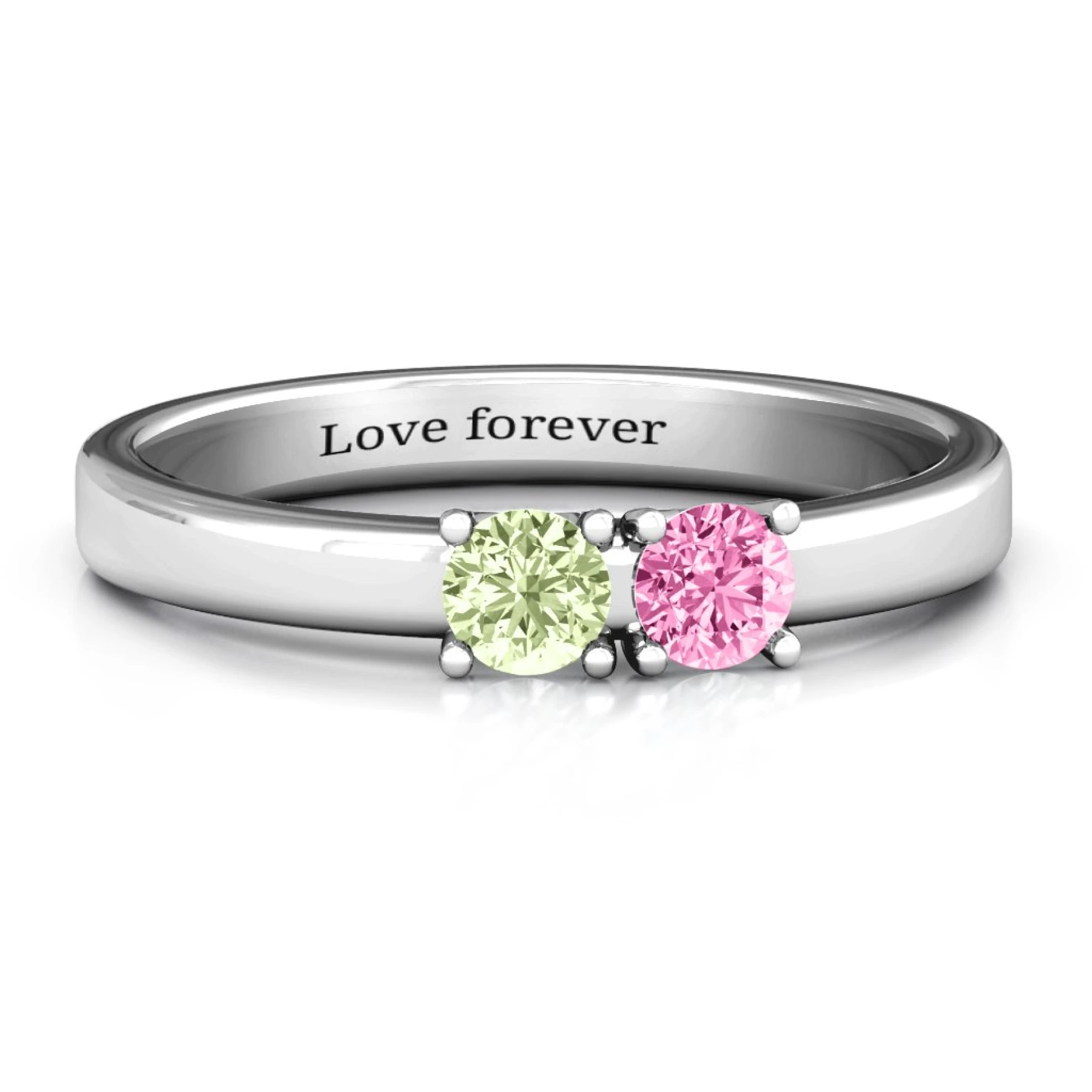 Meet In The Middle Two Stone Ring - view 1