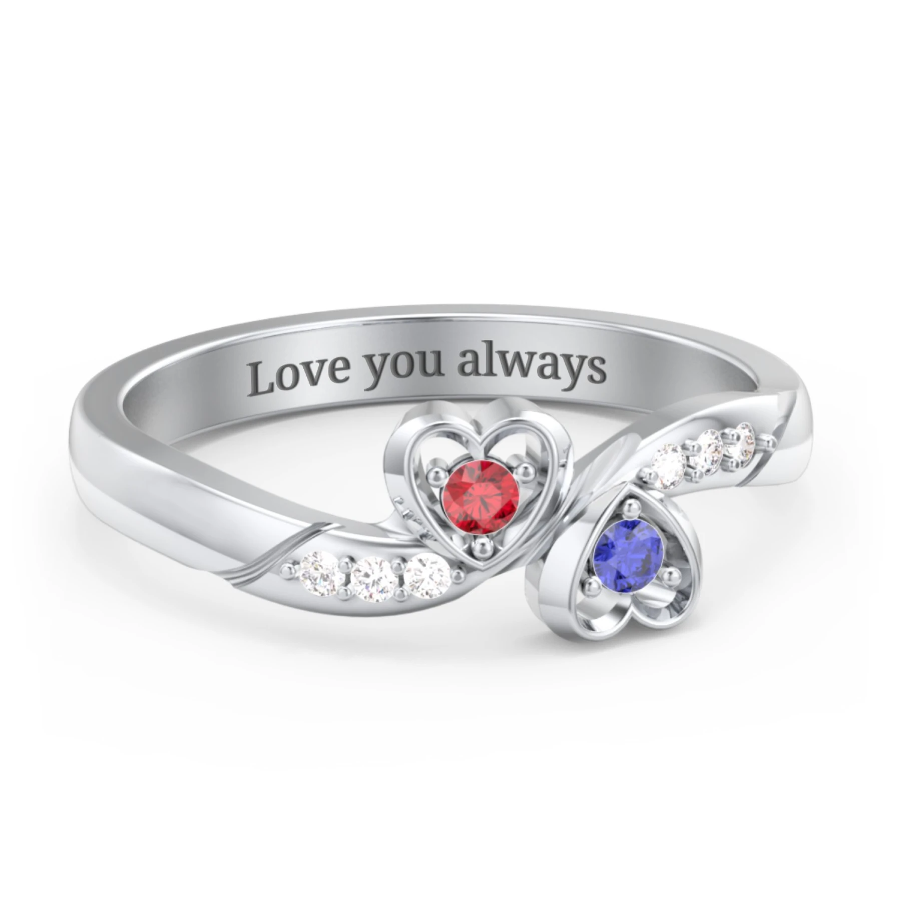 Duo of Hearts Ring - view 1