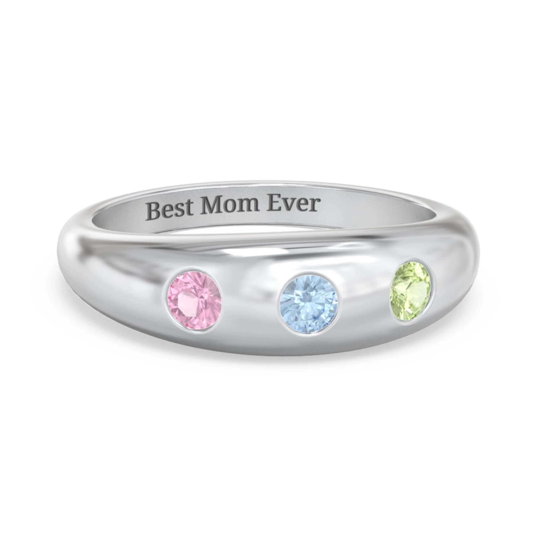 Round Stone Dome Ring - view 1