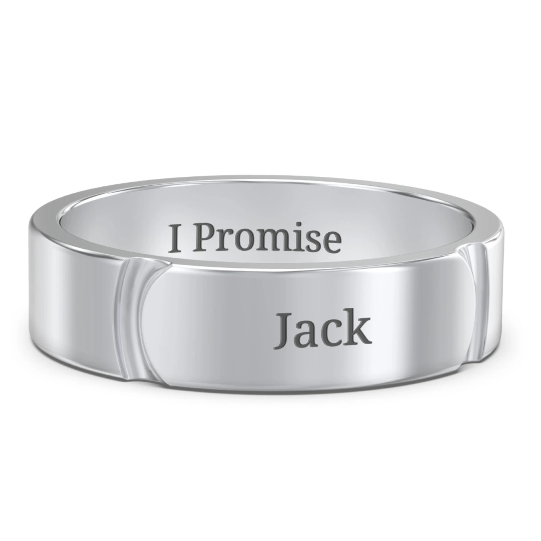 Men's Lysander Curved Groove Ring - view 1