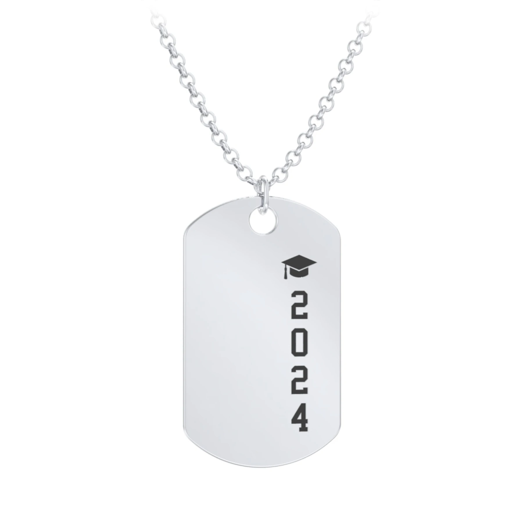2024 Graduation Dog Tag Necklace - view 1