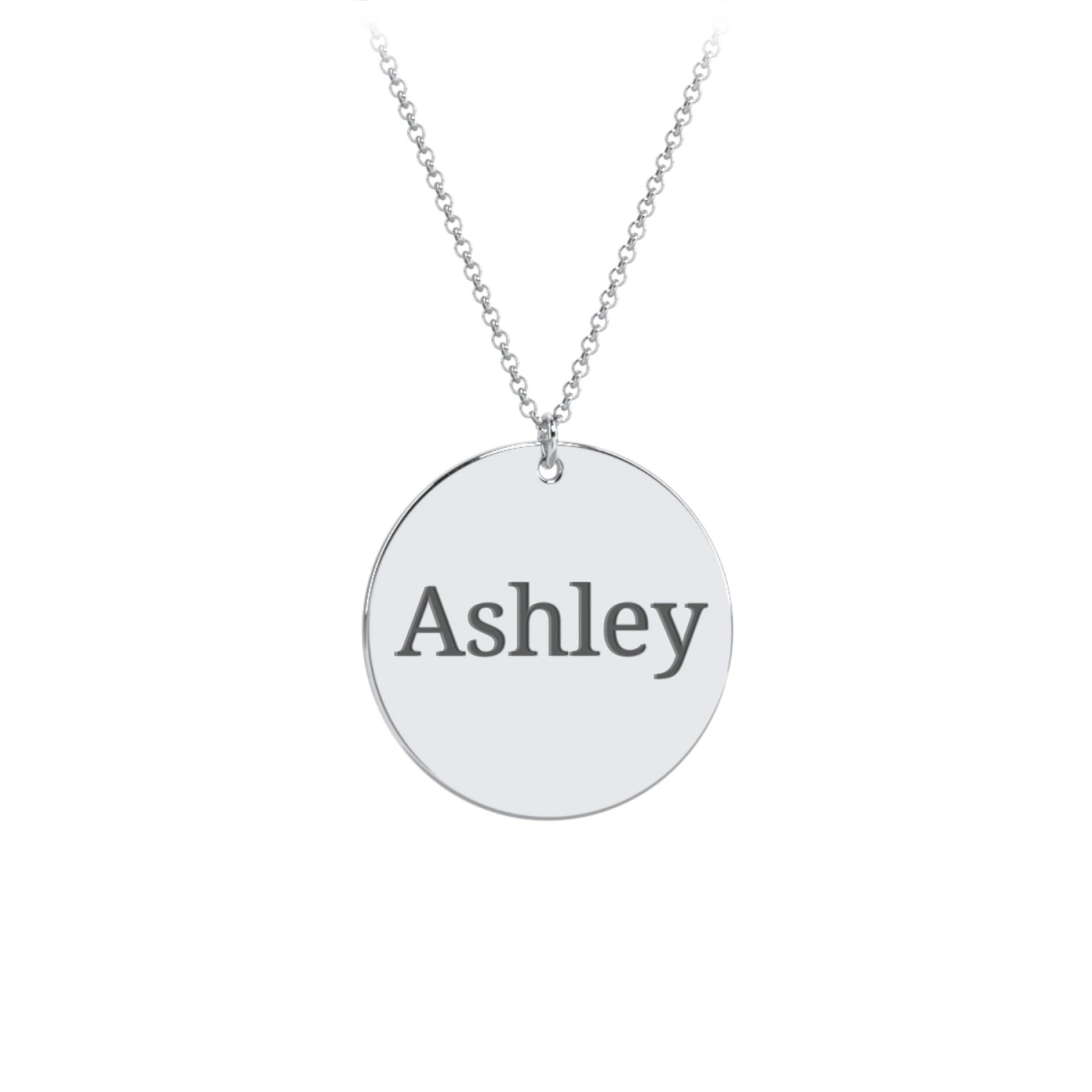 Charmed Name Disc Pendant