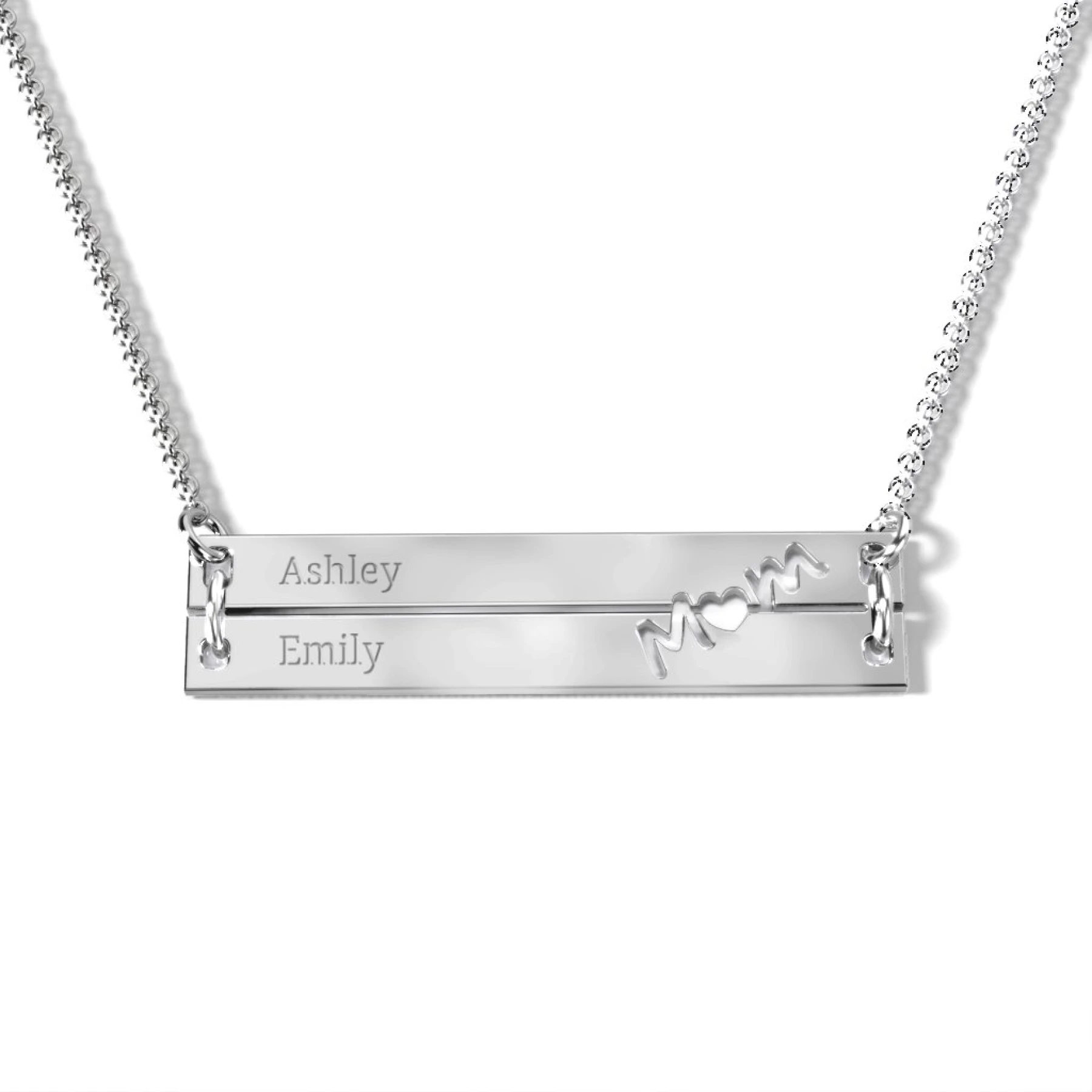 Made For Mom Double Bar Necklace