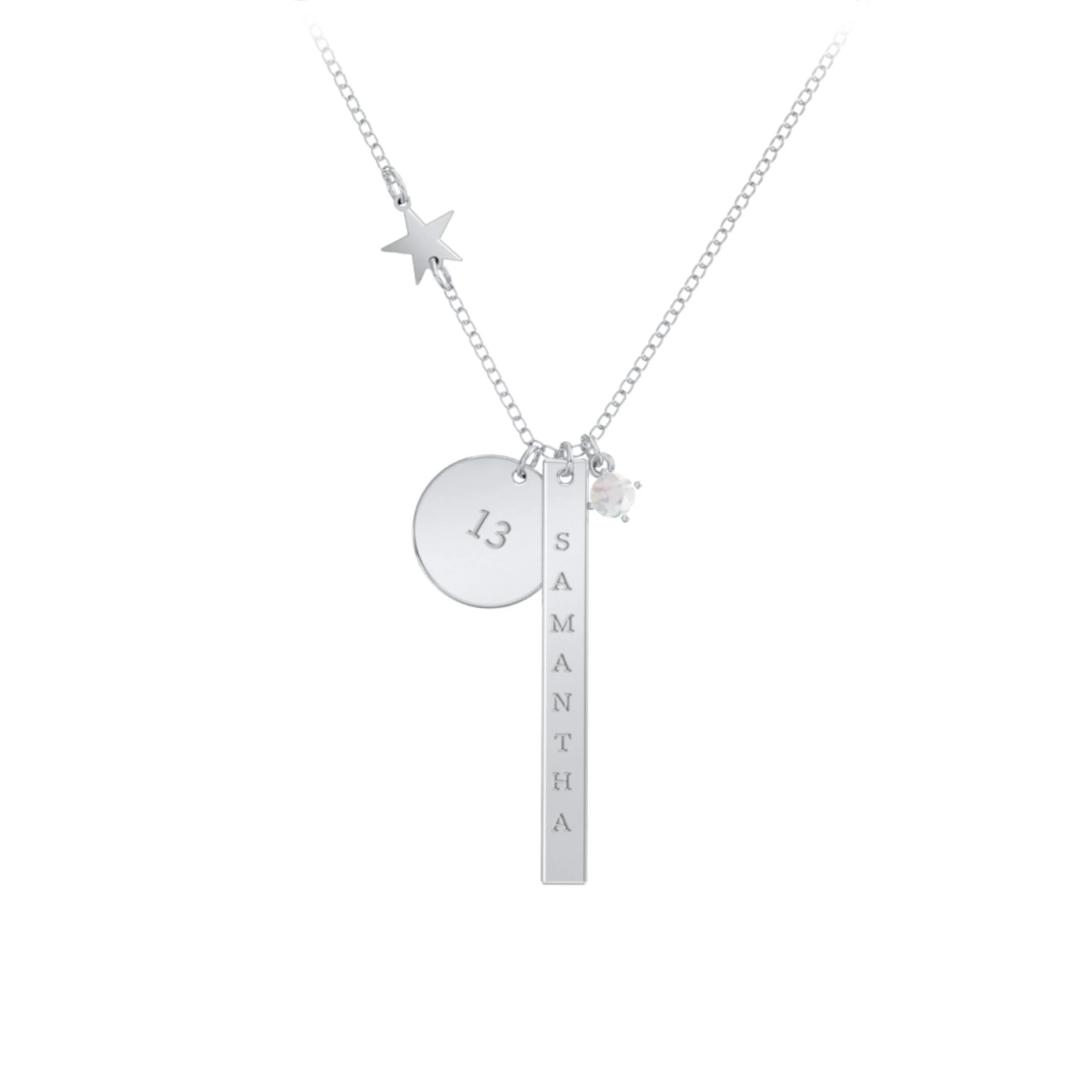 Milestone Necklace with Star Charm