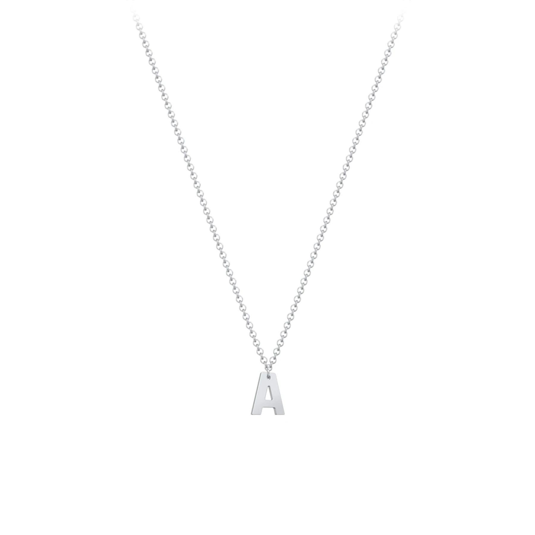Initial Necklace with 1 Letter - Modern