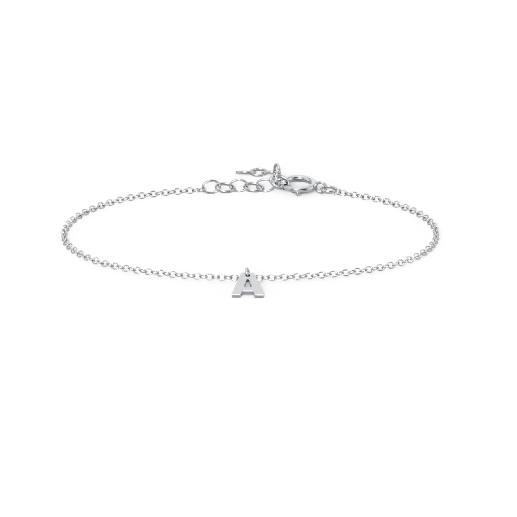 Initial Bracelet with 1 Letter - Modern - view 1