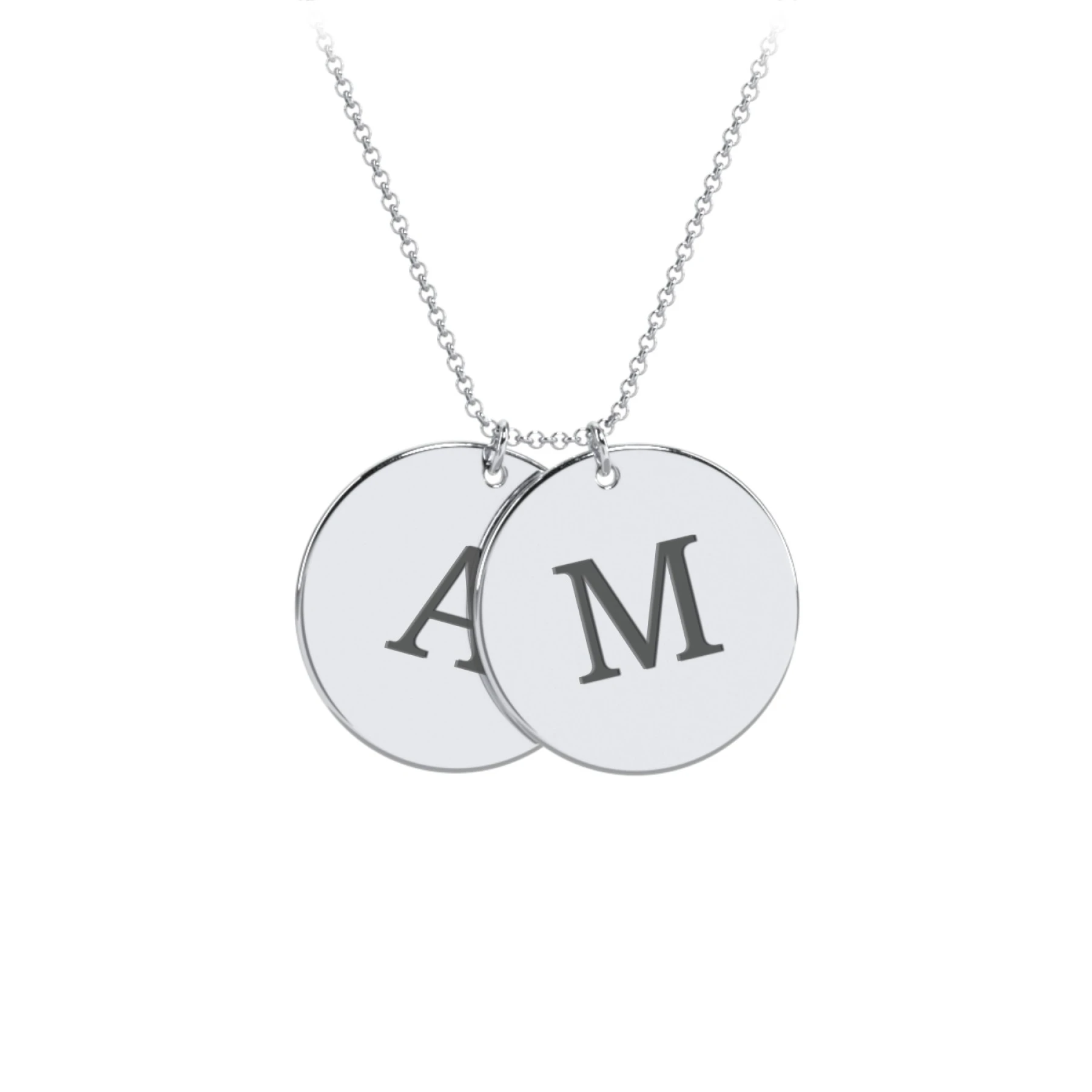 Engravable 2 Disc Pendant