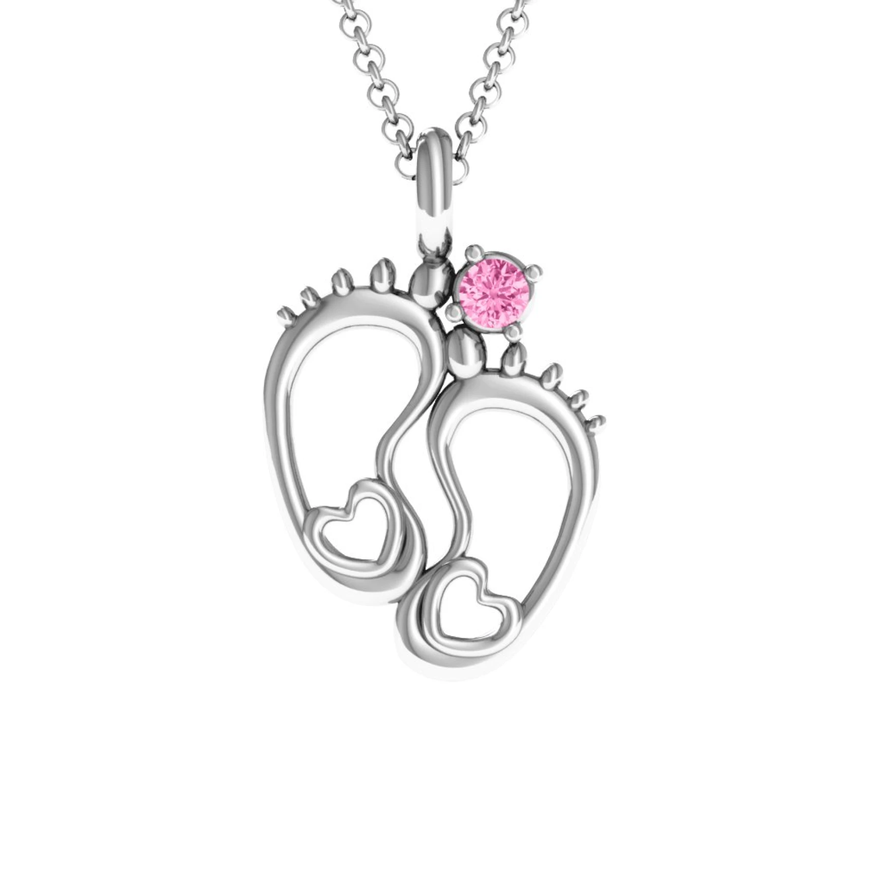 Baby's Feet Personalized Pendant