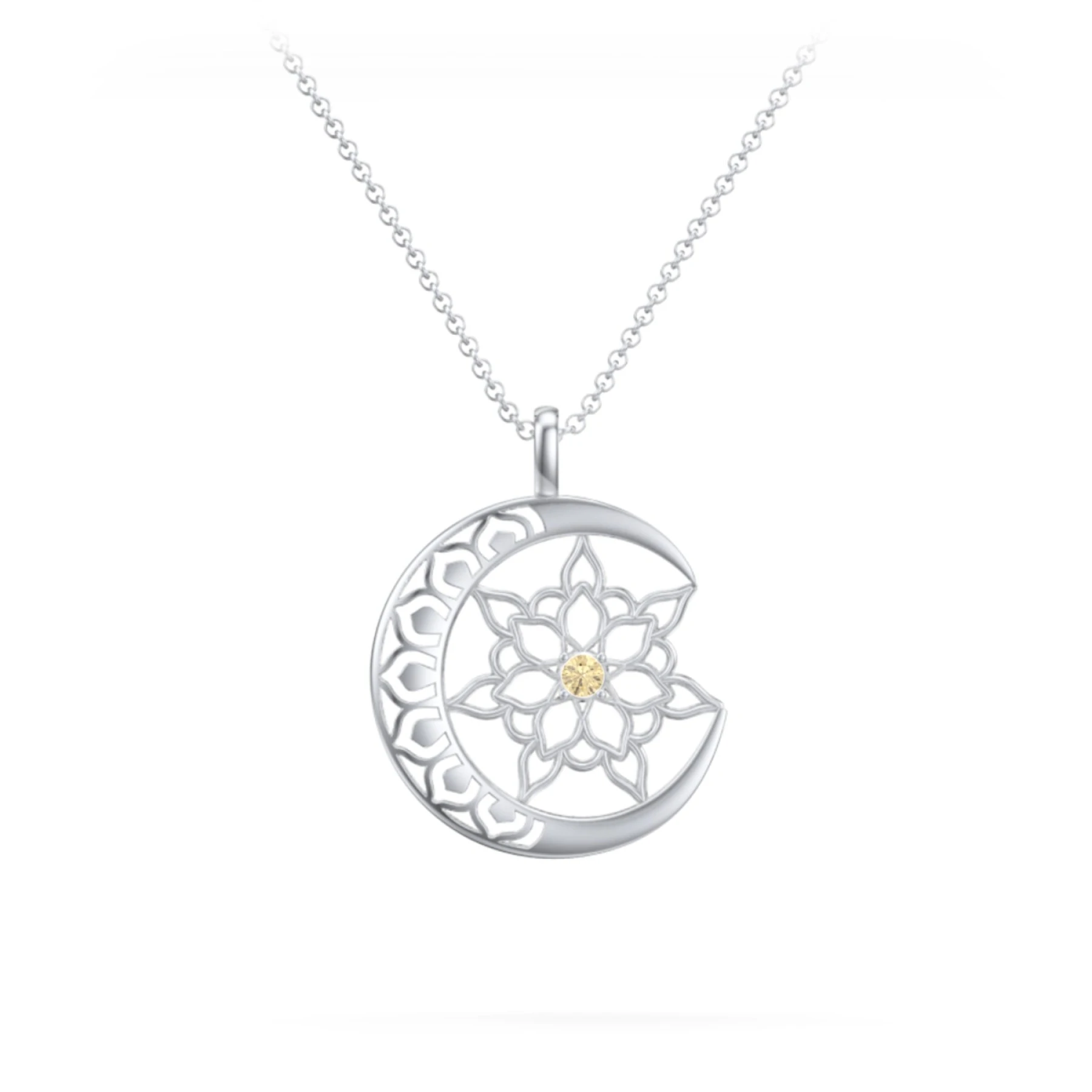 Sun and Moon Mandala Pendant