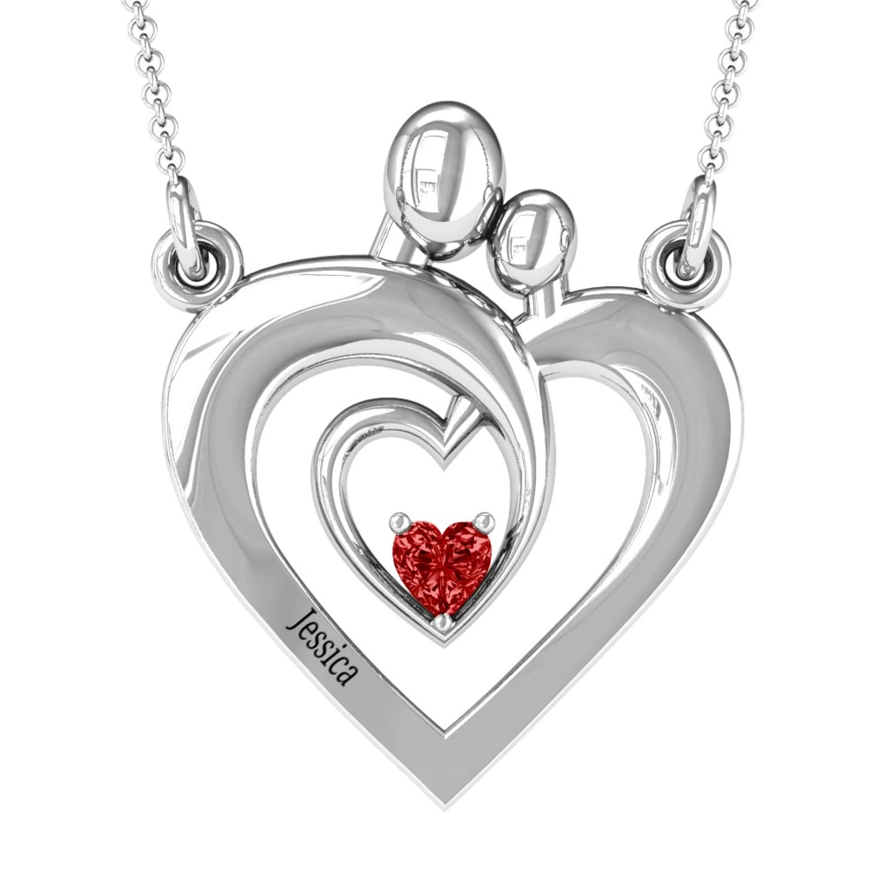Unconditional Love Family Pendant - view 1