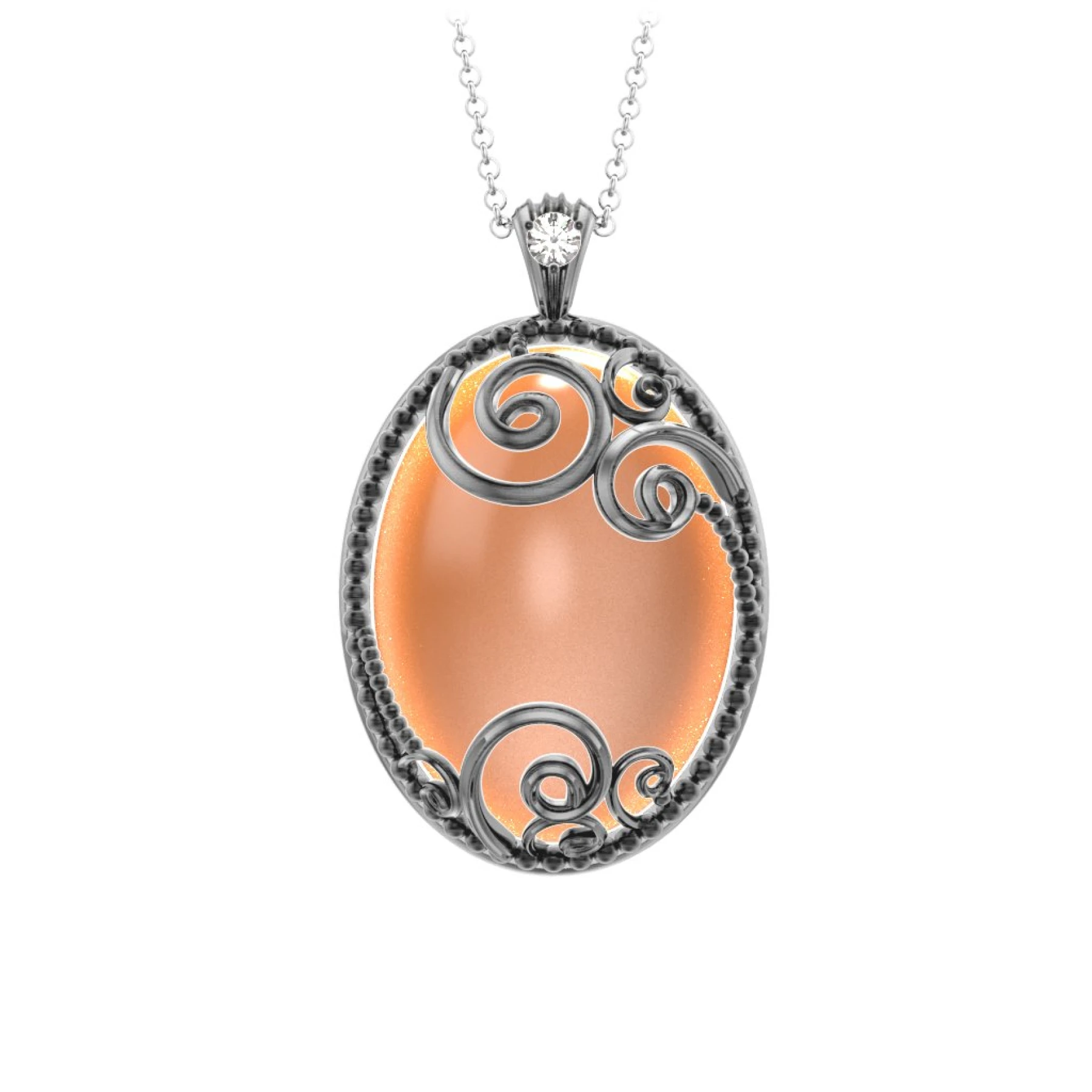 Stunning Starlet Vintage Inspired Cabochon Pendant
