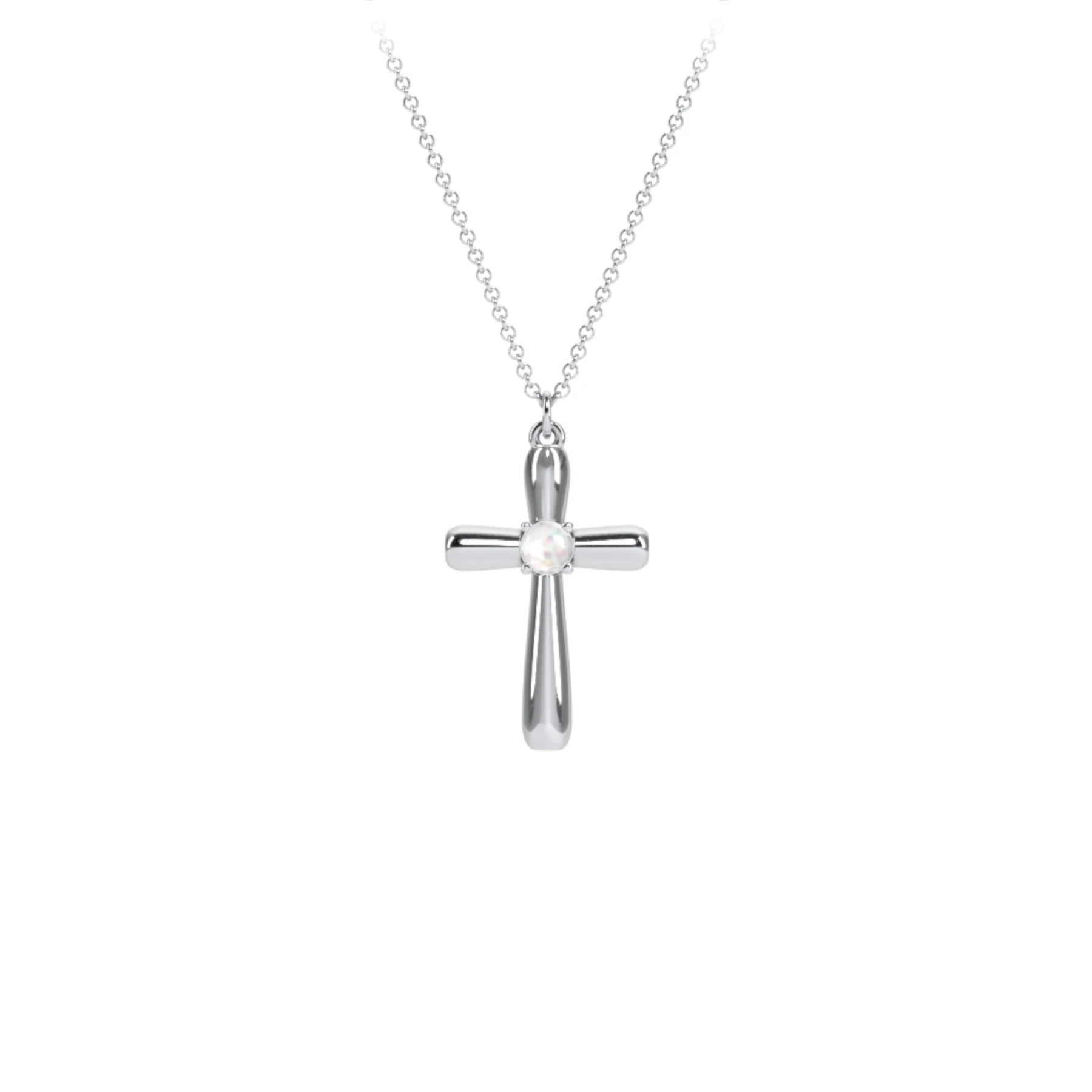 Mini Cross with Birthstone