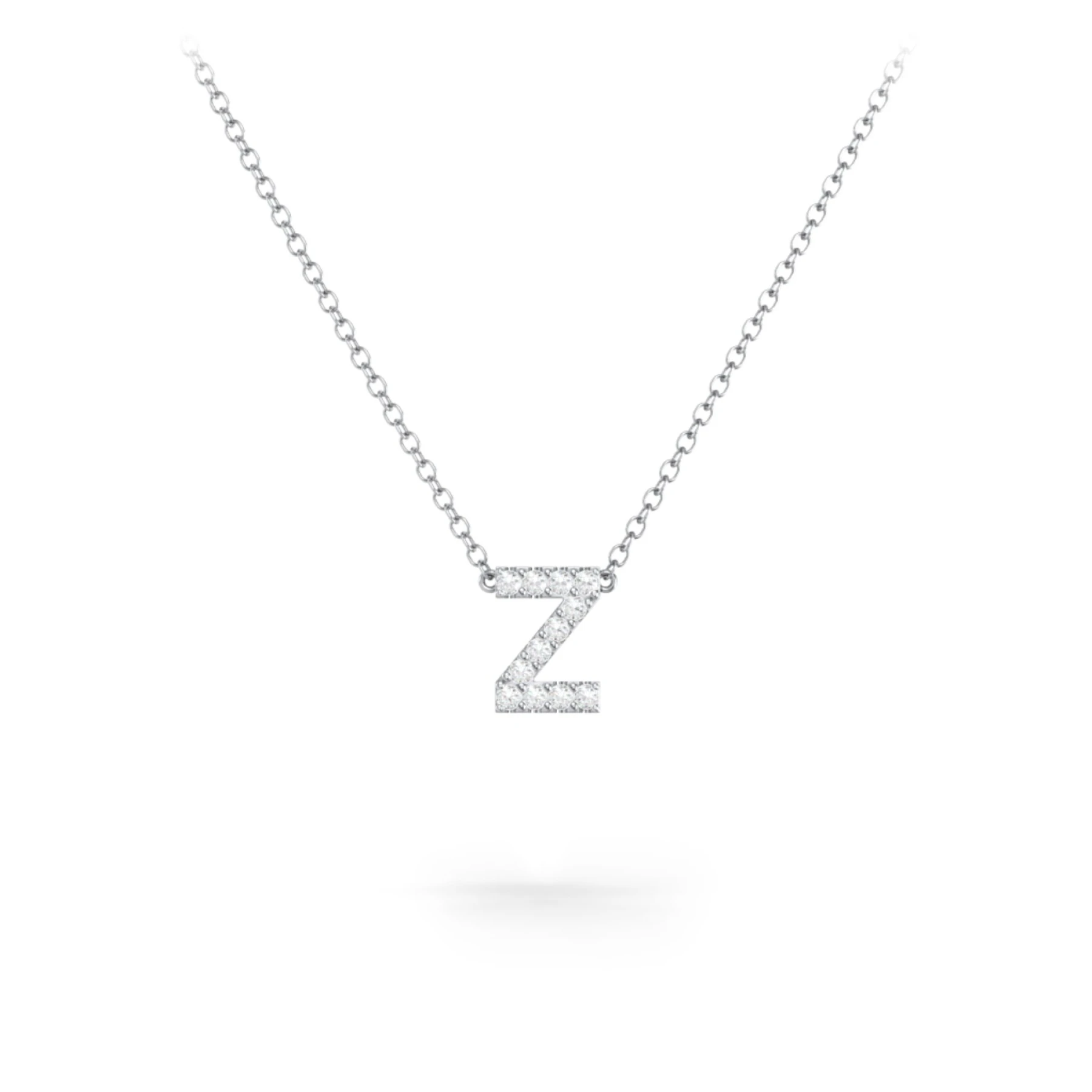 Pavé Z Initial Necklace